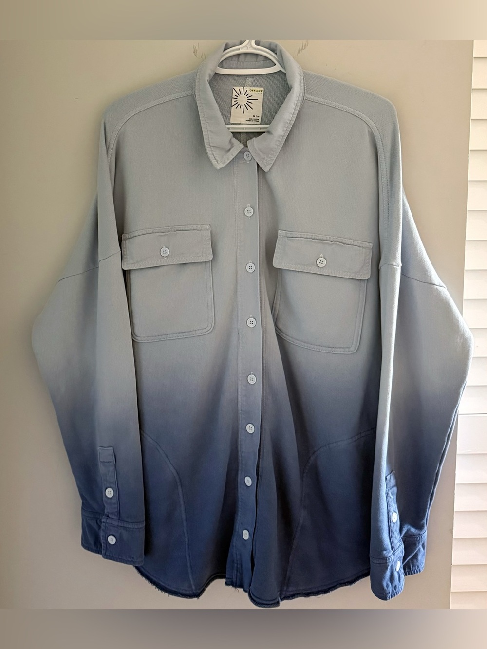 Aerie Oversized Ombre Shacket M